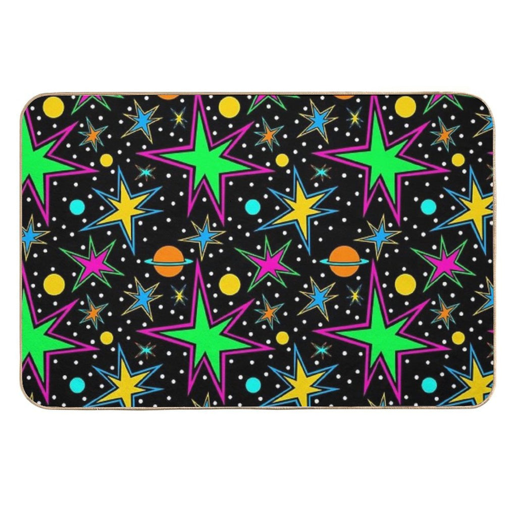 Super Nova Arcade Carpet Pattern  Multi-Purpose Bath Mat