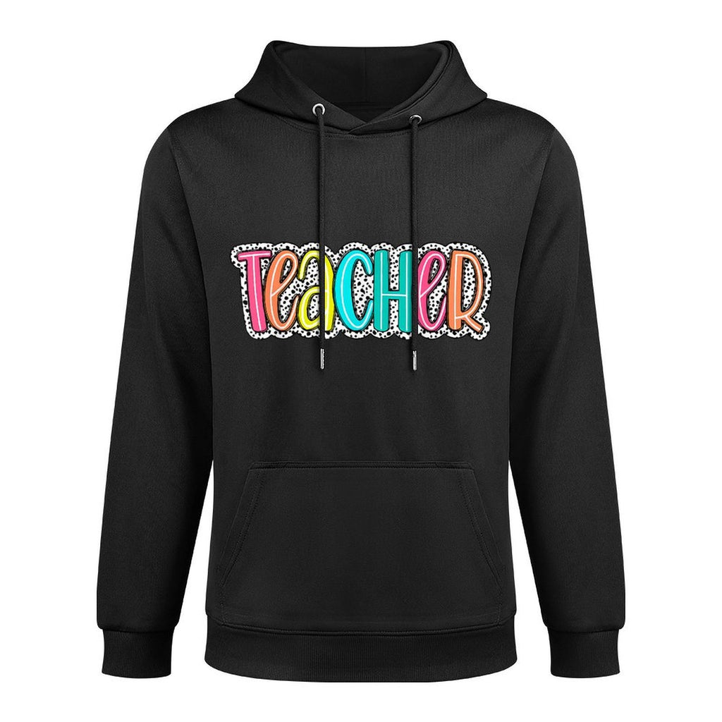 Teacher Dalmatian Dots Back To School Teacher Appreciation Men Women Girls Kids Colorfast Hoodie