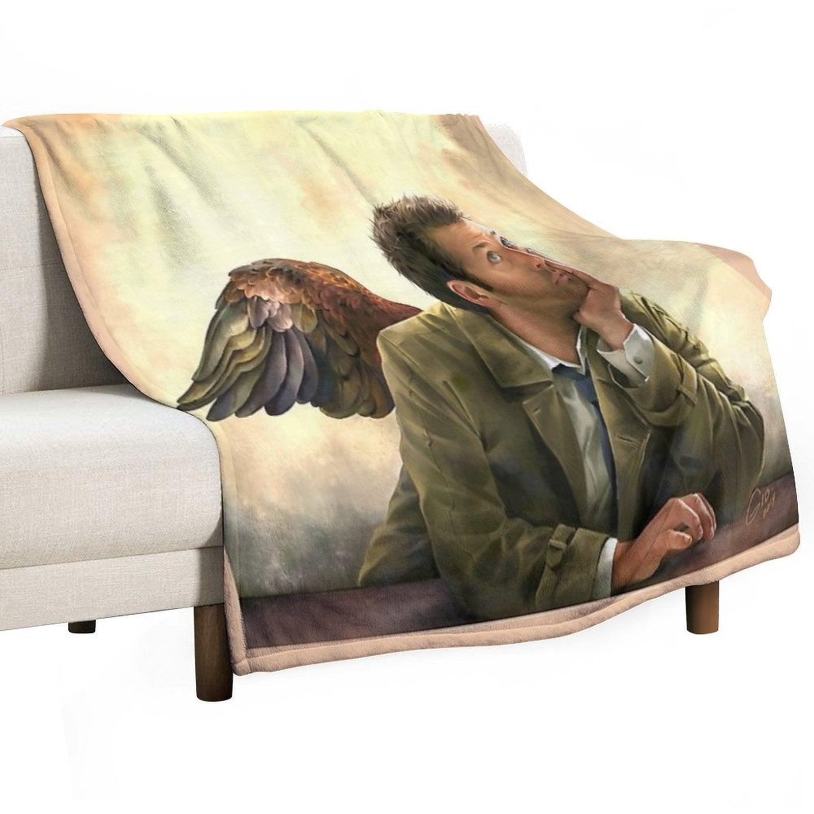 Castiel Renaissance Style Wrinkle-free Throw Blanket