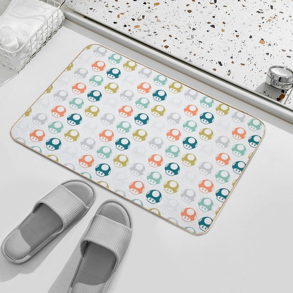 Mushrooms  Absorbent Bath Mat