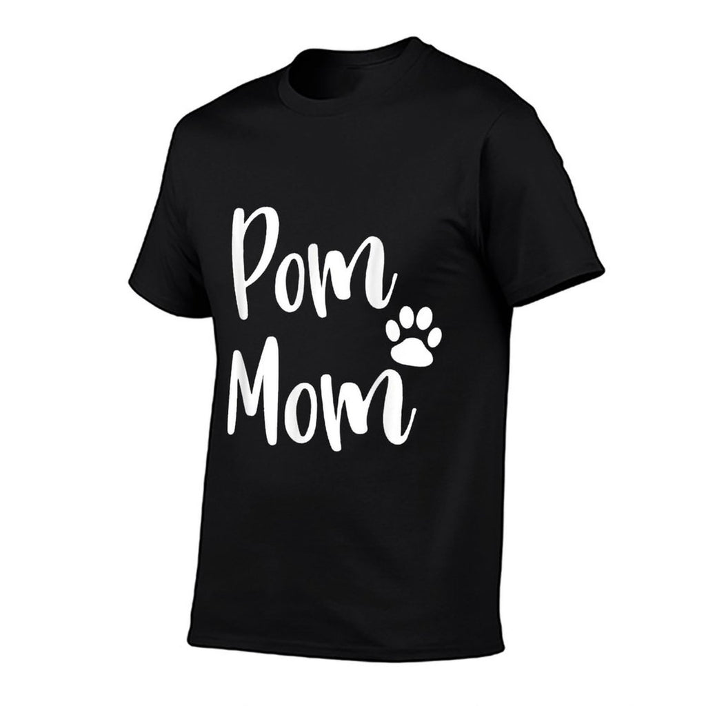 Pom Mom T-shirt Pomeranian Mom T-shirt Pom Mama T Shirt  Odor-resistant T-Shirt