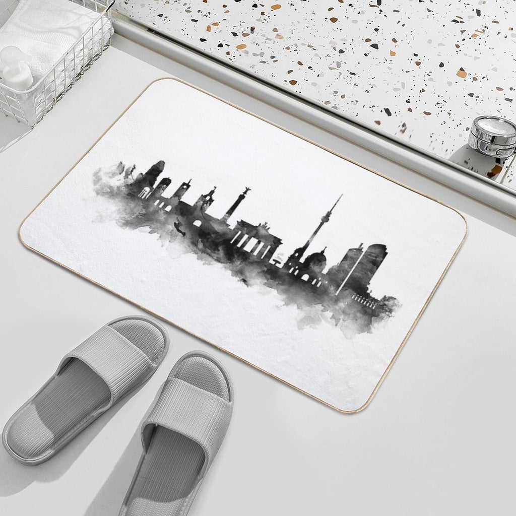 Berlin Skyline  Pet-Safe Bath Mat