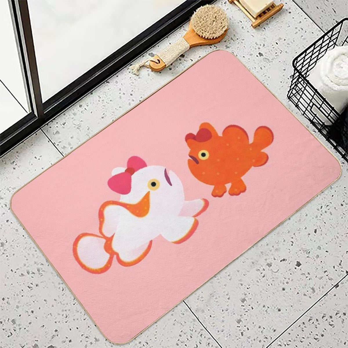 Ribbon Frogfish Durable Bath Mat