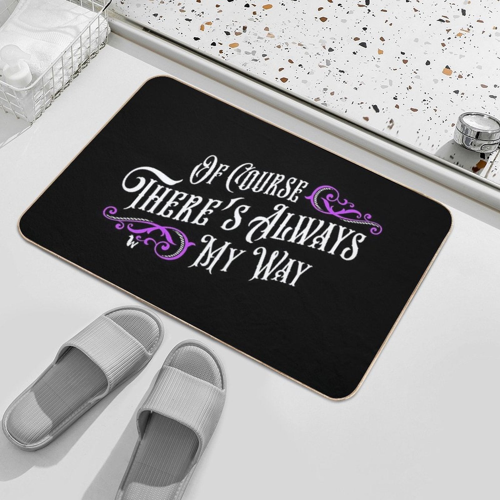 Of Course There's Always My Way Haunted Elevator Speech  Rapid-Drying Bath Mat