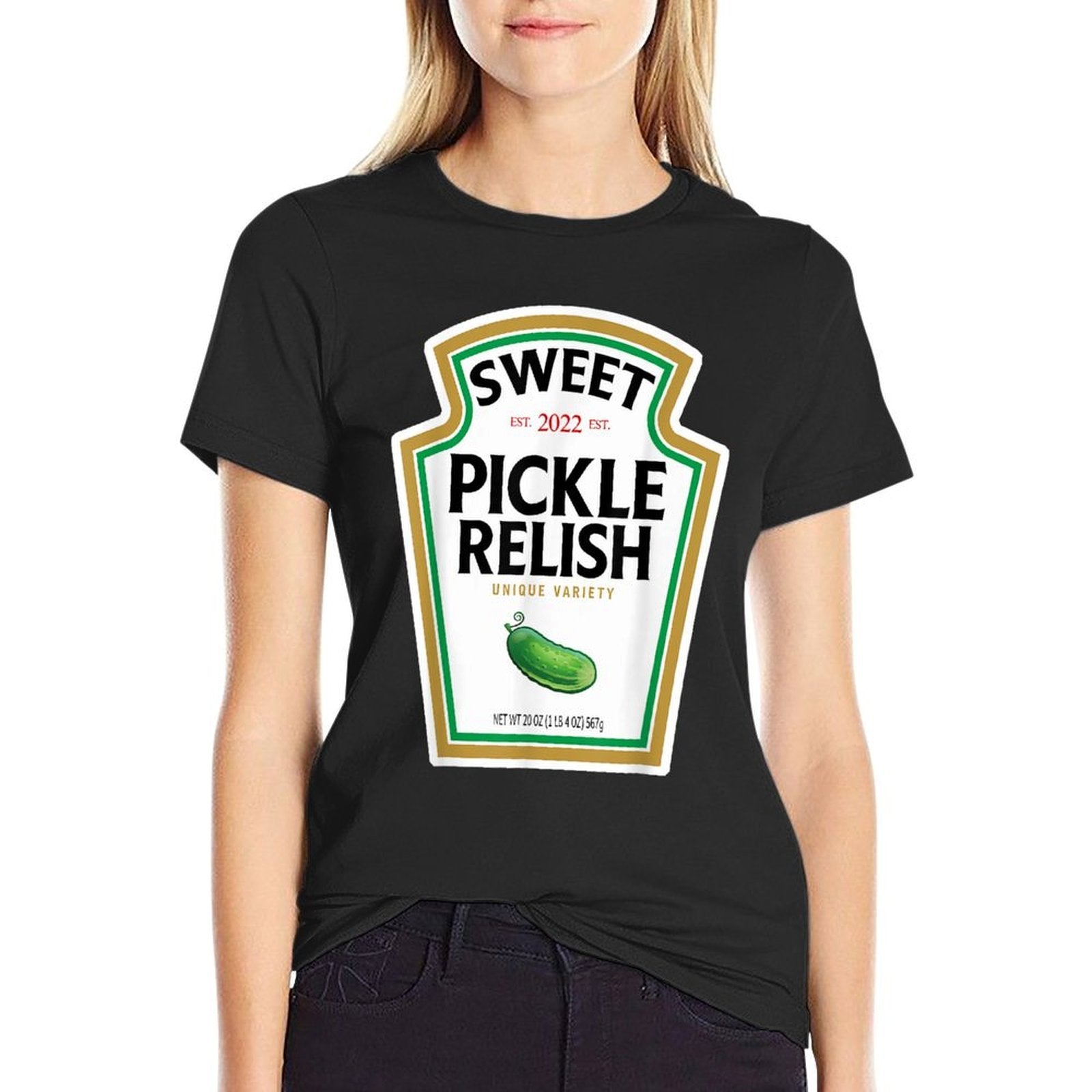 Sweet Green Pickle Relish Funny DIY Halloween Costume  Slim-fit Cut T-Shirt