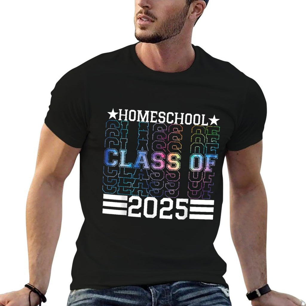 Homeschool Class Of 2025 Senior Graduation  Easy-care T-Shirt