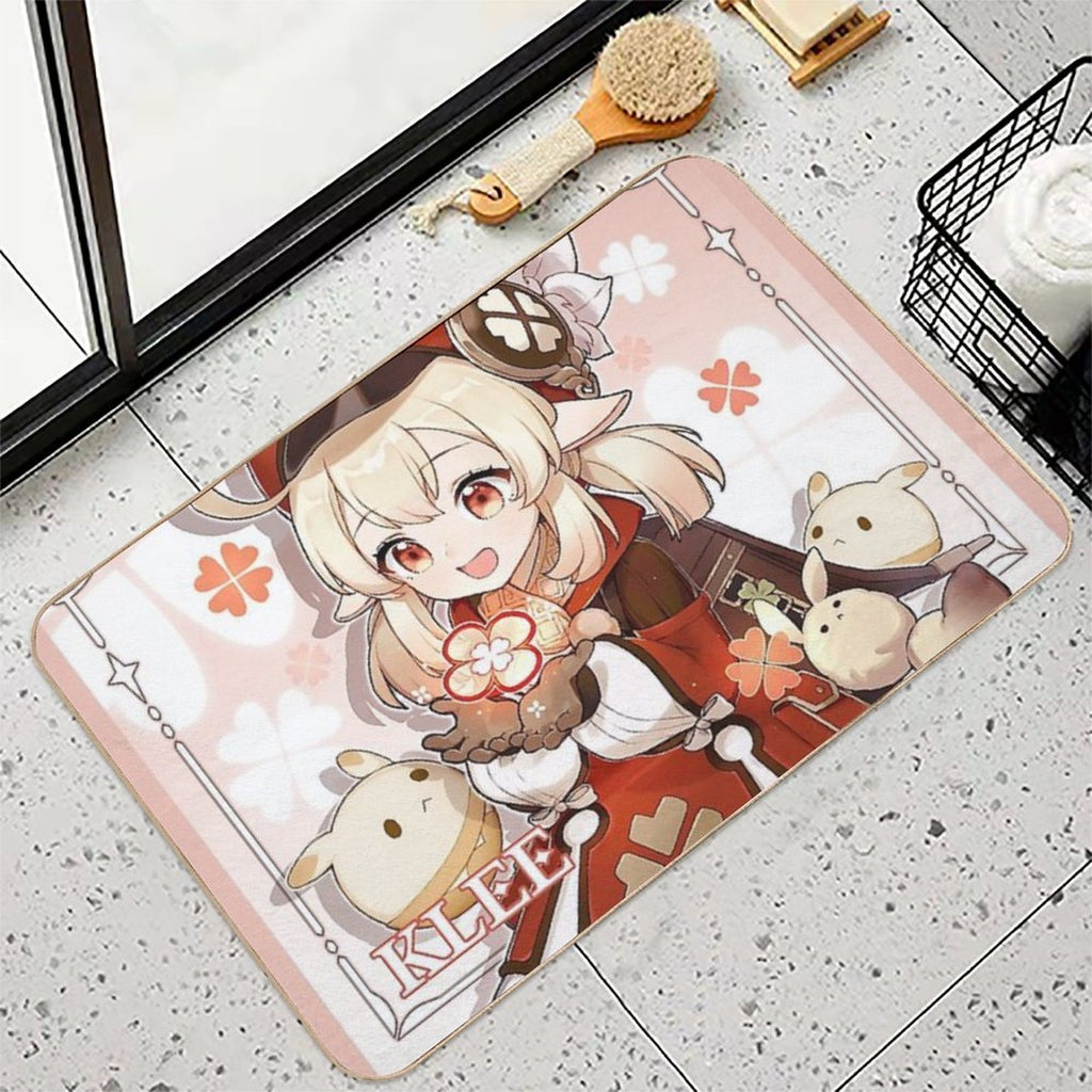 Genshin Impact - Klee Birthday Official Artwork 2020  Easy Maintenance Bath Mat