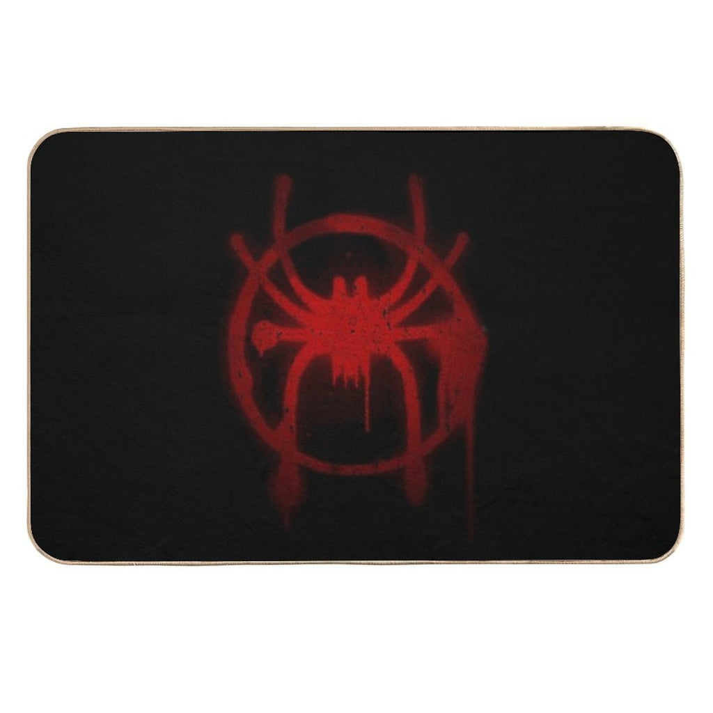 Miles Morales Spider Symbol  Absorbent Bath Mat