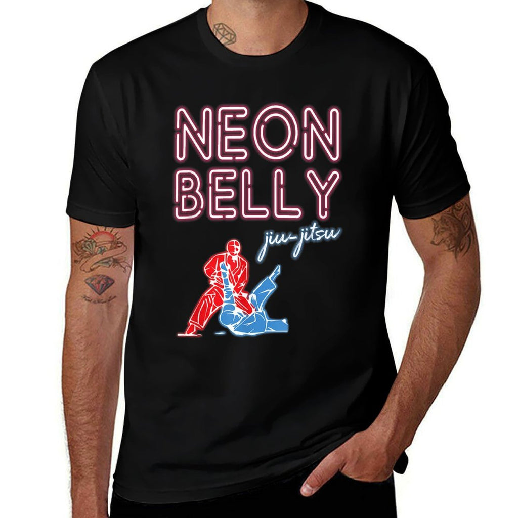 Neon Belly Jiu Jitsu Novelty Gift  Summer-ready Fabric T-Shirt