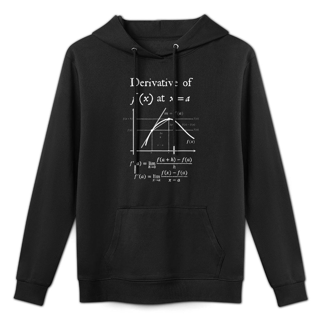 Nerdy Definition of Derivative Limit Calculus Math Teacher Versatile Streetwear Hoodie