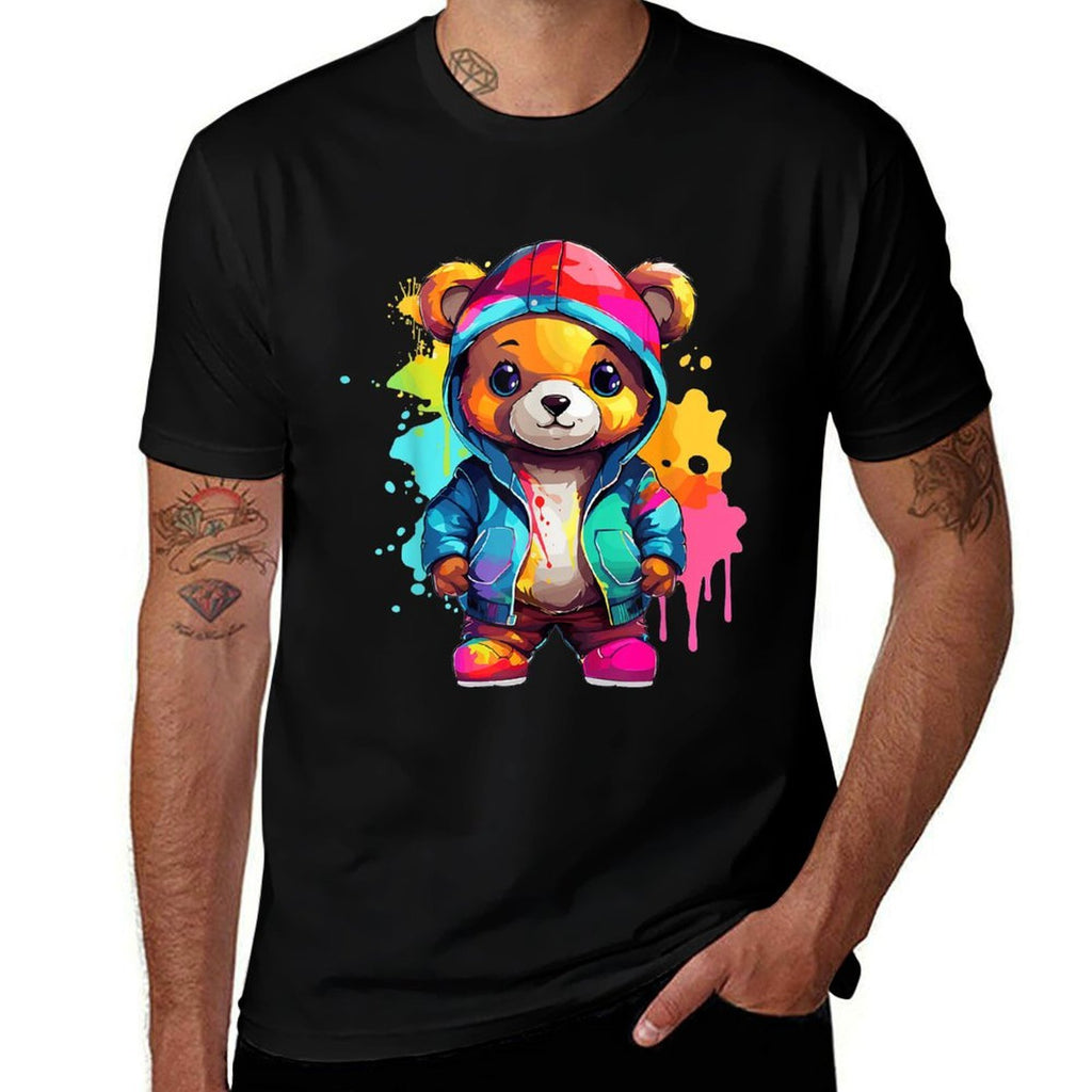 Colorful Teddy Bear  Odor-resistant T-Shirt