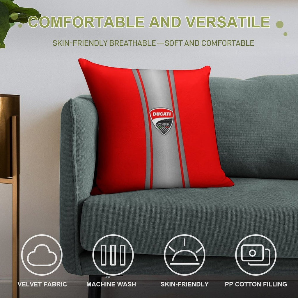 Ducati Racing Soft High-Density Material Throw Pillow