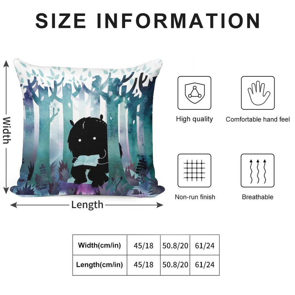 A Quiet Spot Soft High-Density Material Throw Pillow