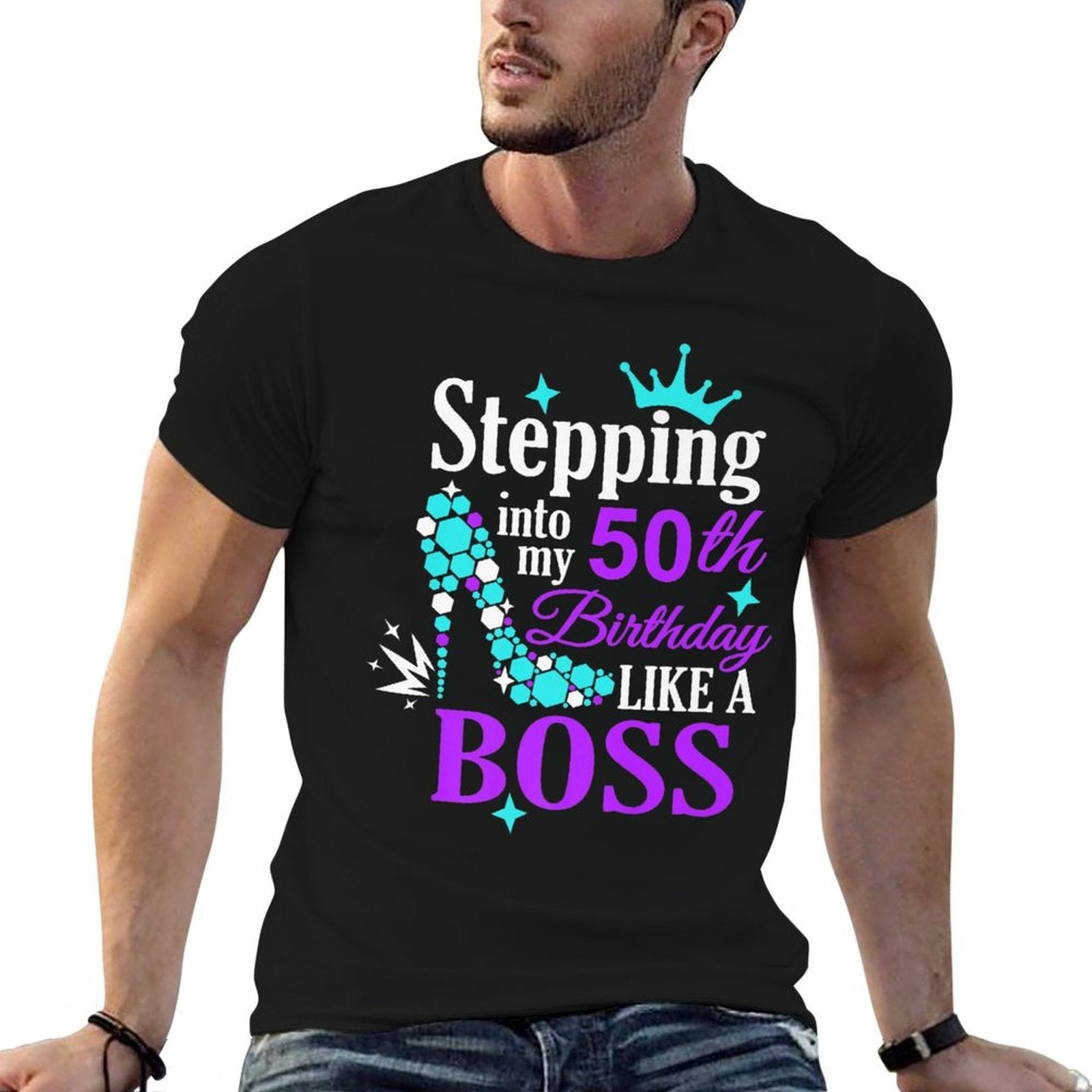 50th Birthday Gift for Her Gift For Girl Party Fun Years Old Premium  Quick-drying T-Shirt