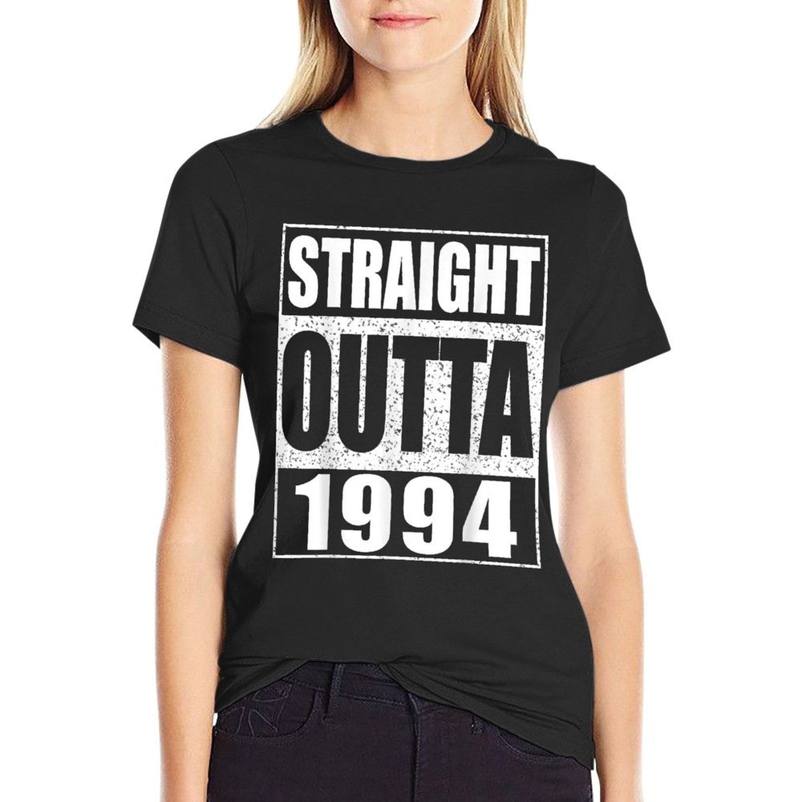 Straight Outta 1994 Funny 30th Birthday  Rolled Sleeves T-Shirt