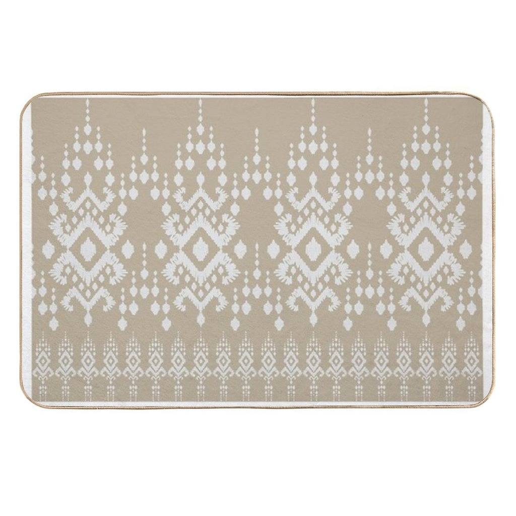 Ikat Ethnic Seamless Pattern  Anti-Trip Bath Mat