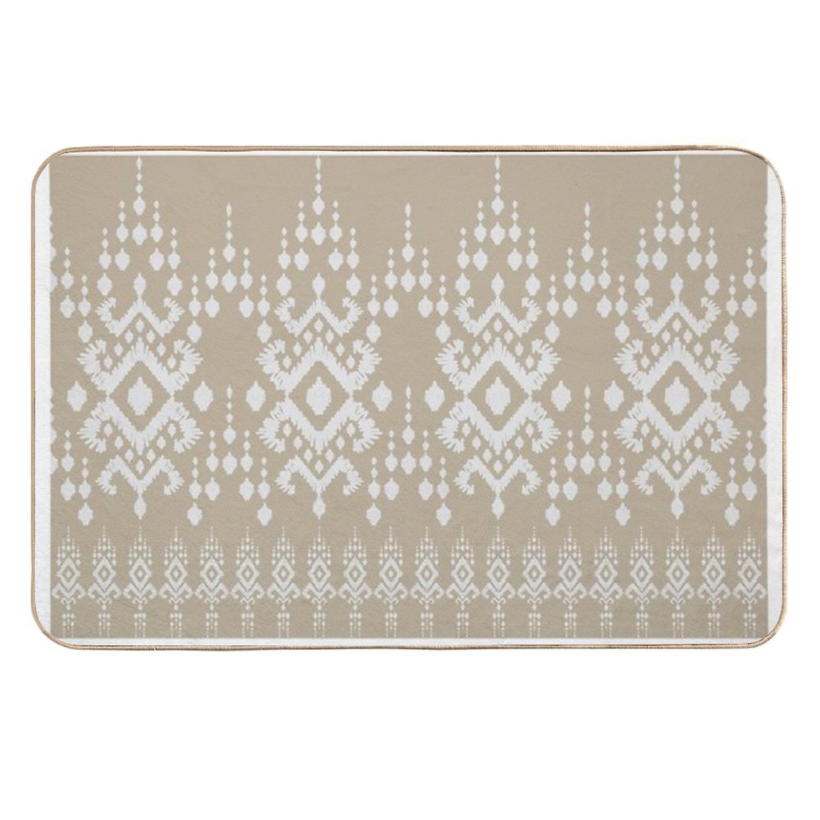 Ikat Ethnic Seamless Pattern  Anti-Trip Bath Mat