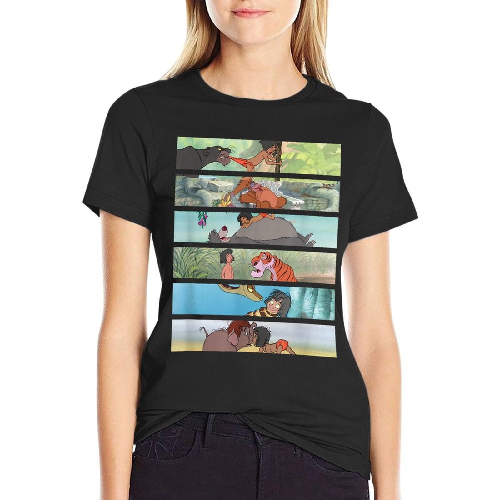 Disney The Jungle Book Favorite Scenes Panel Stack  Durable T-Shirt