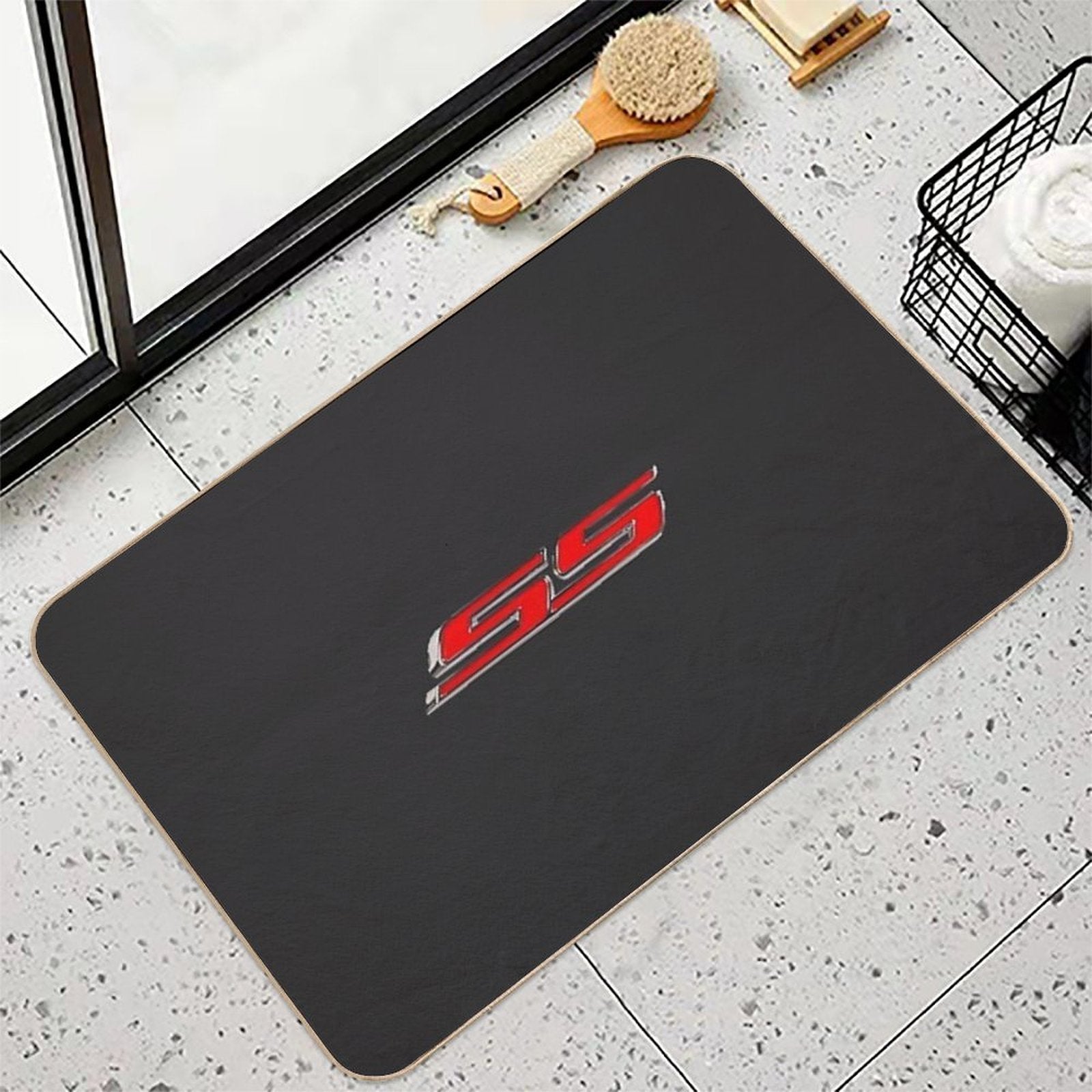 SS Camaro Emblem   Camaro T-shirt  Absorbent Bath Mat