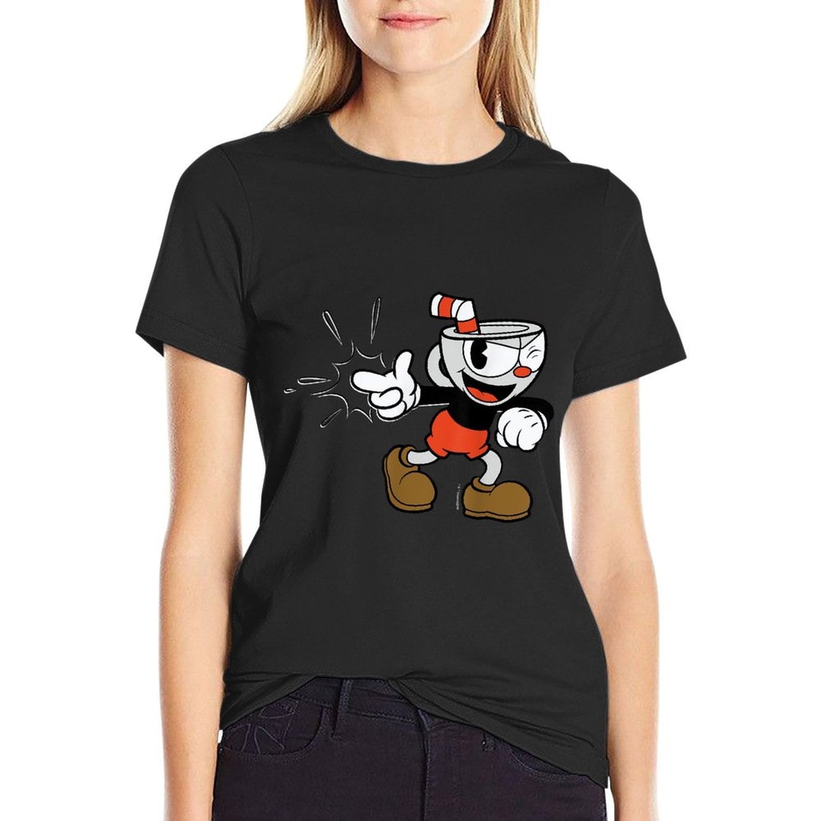 Cuphead Classic Wink With A Snap  Stretchy T-Shirt