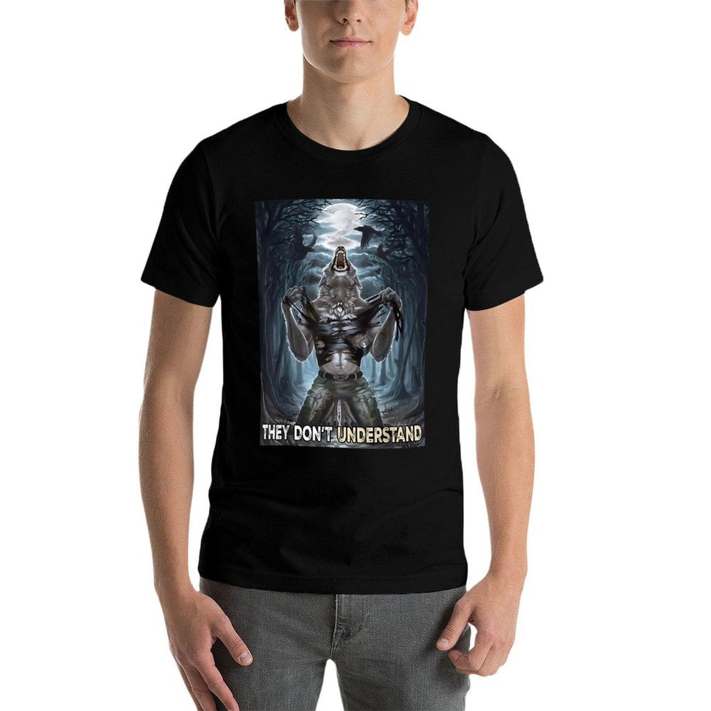 Alpha Wolf They Don’t Understand Unhinged Sigma Wolf Meme  Slim-fit Cut T-Shirt