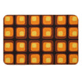 60s Retro Mod  Easy Maintenance Bath Mat