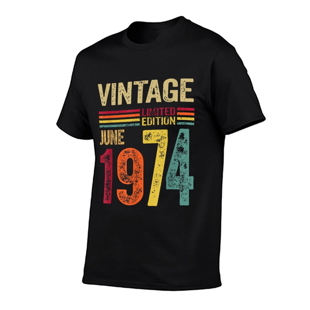 June 1974 Vintage 50th Birthday, 50 Year Old Gifts For Men  Quick-drying T-Shirt