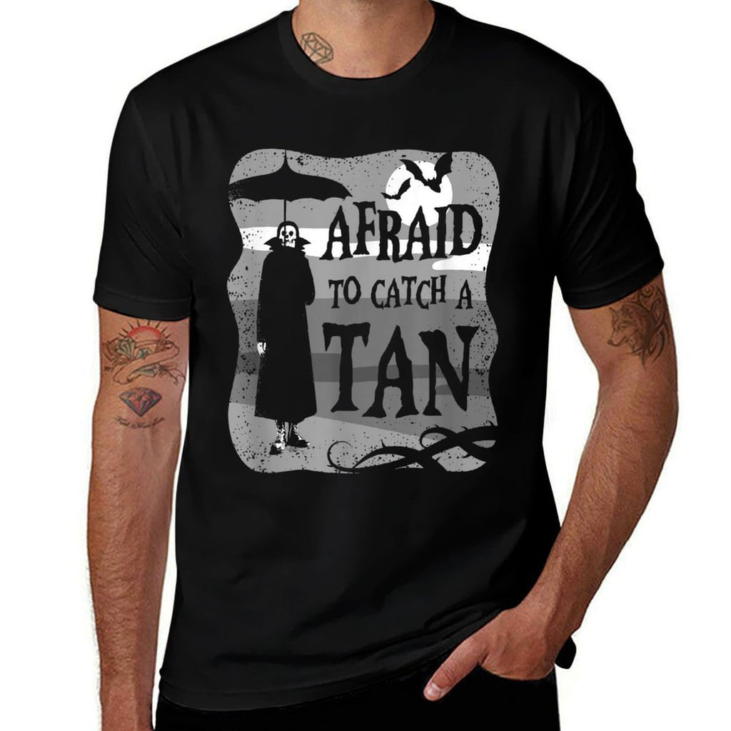 Summer Goth Afraid To Catch A Tan At The Beach  Vintage-inspired T-Shirt