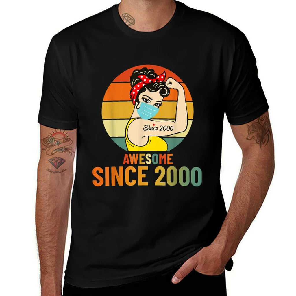 Vintage 2000 Birthday Gift For Women - Funny 21st Birthday  Odor-resistant T-Shirt