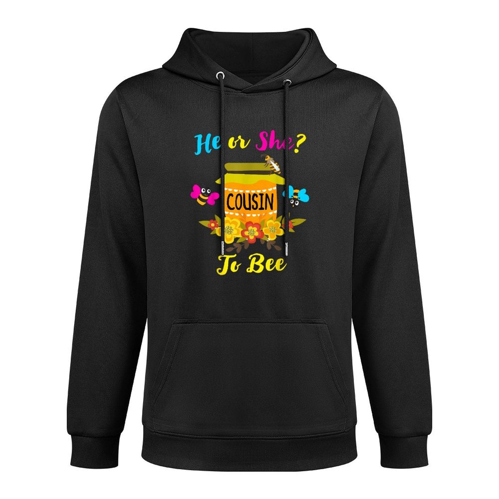 Gender Reveal What Will It Bee He Or She Cousin To Bee Funny Moisture-Wicking Hoodie