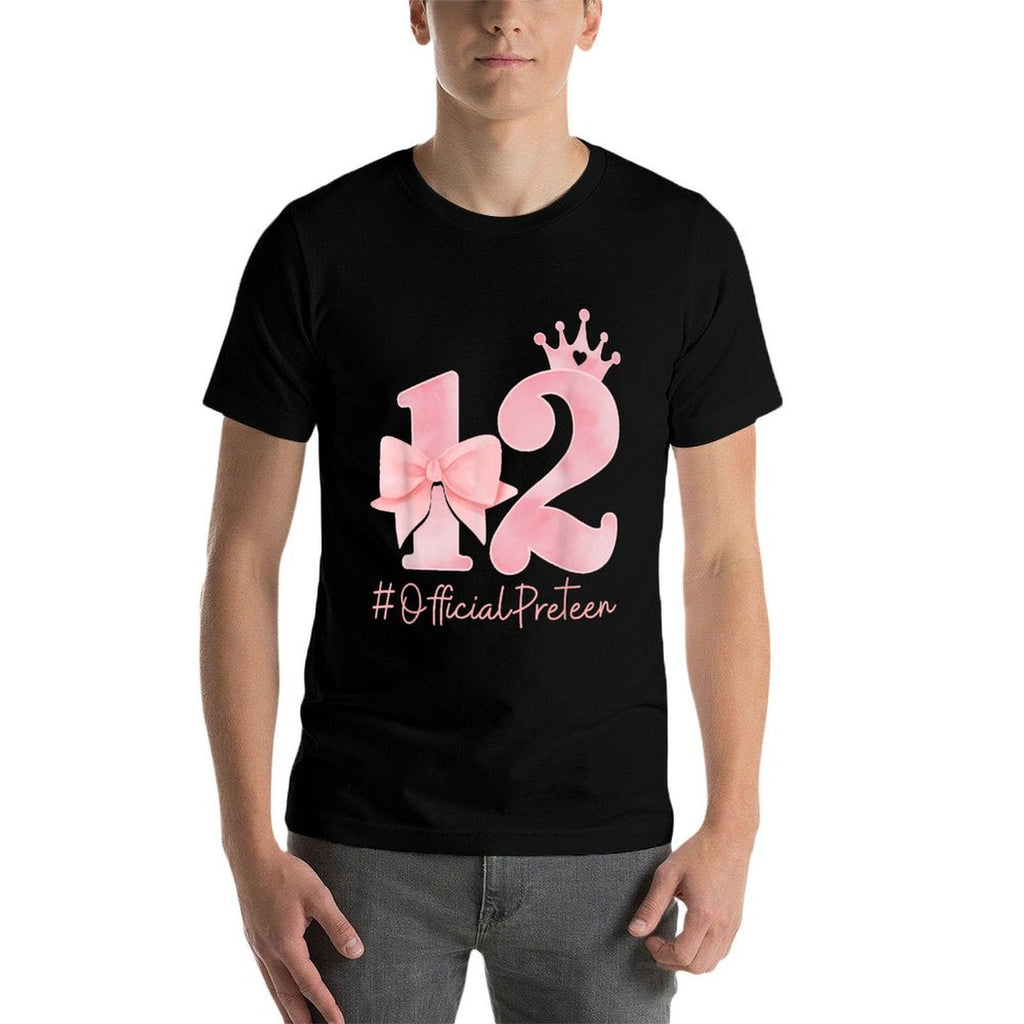 12 Official Pre-Teen 12th Birthday Girl Coquette 12 Year Old  Affordable Price T-Shirt