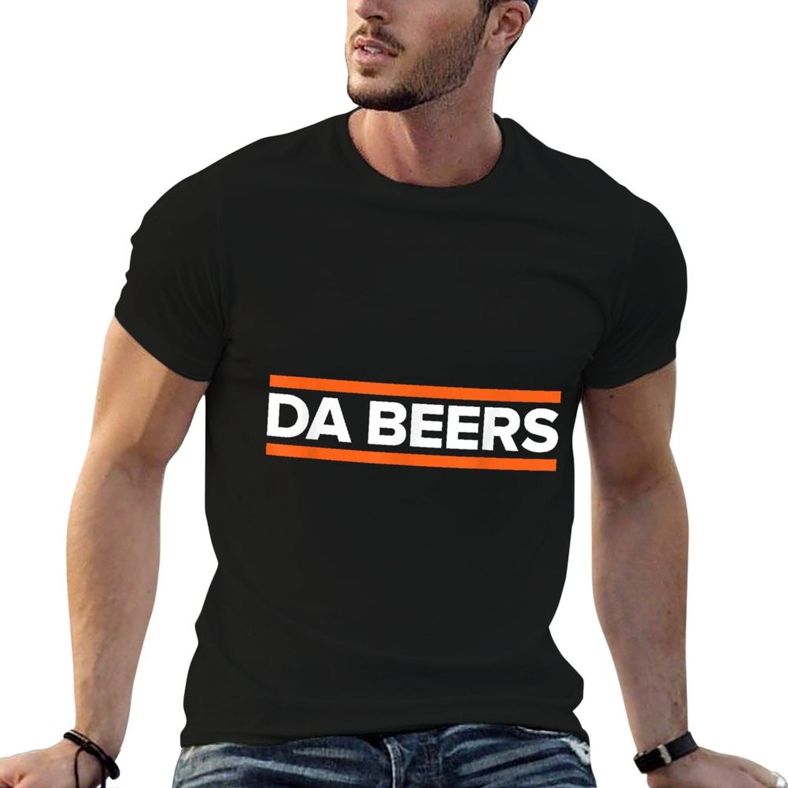 DA BEERS - Funny Party Beer Day Drinking Blue  Orange  Graphic-printed T-Shirt
