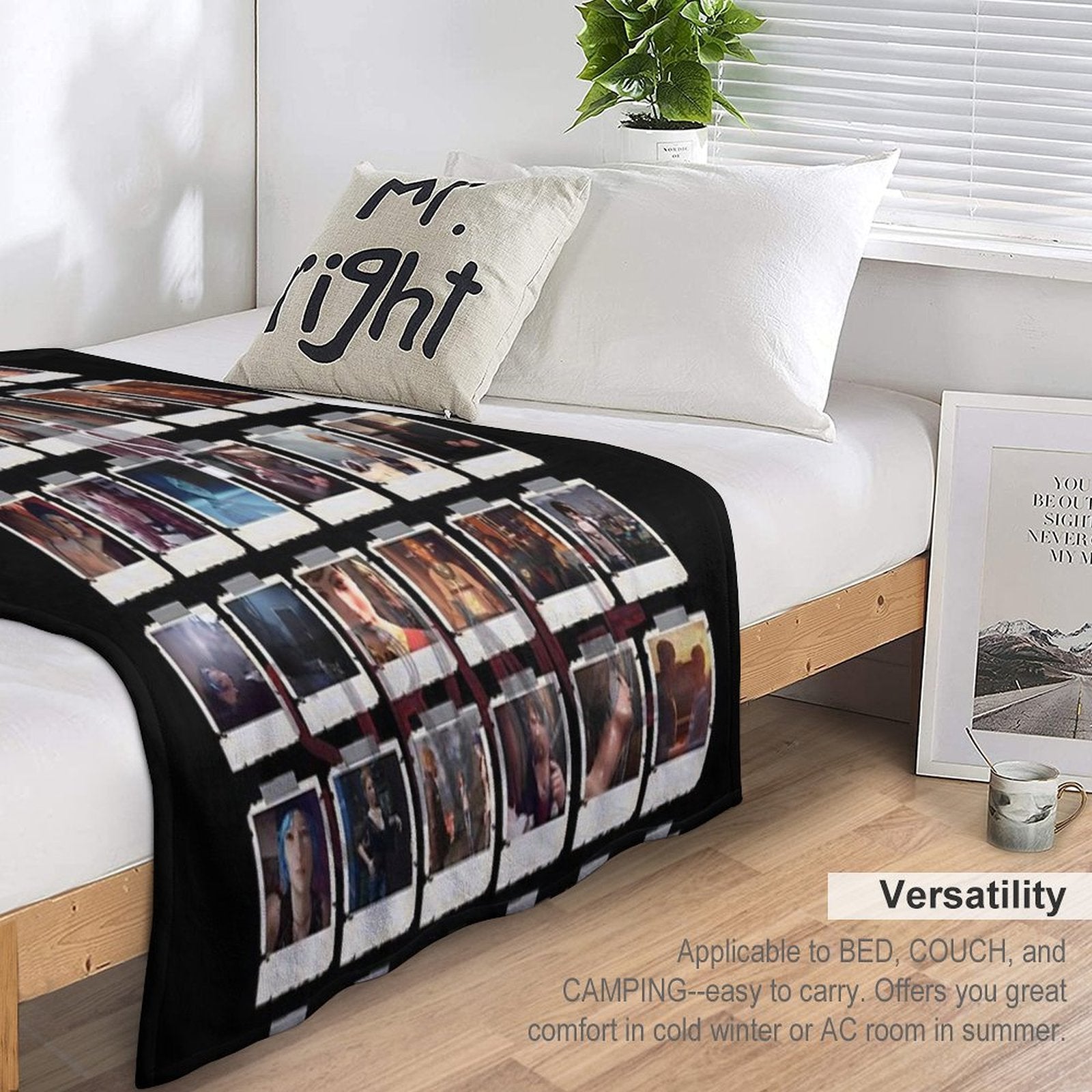 Wall of Pictures Versatility Throw Blanket