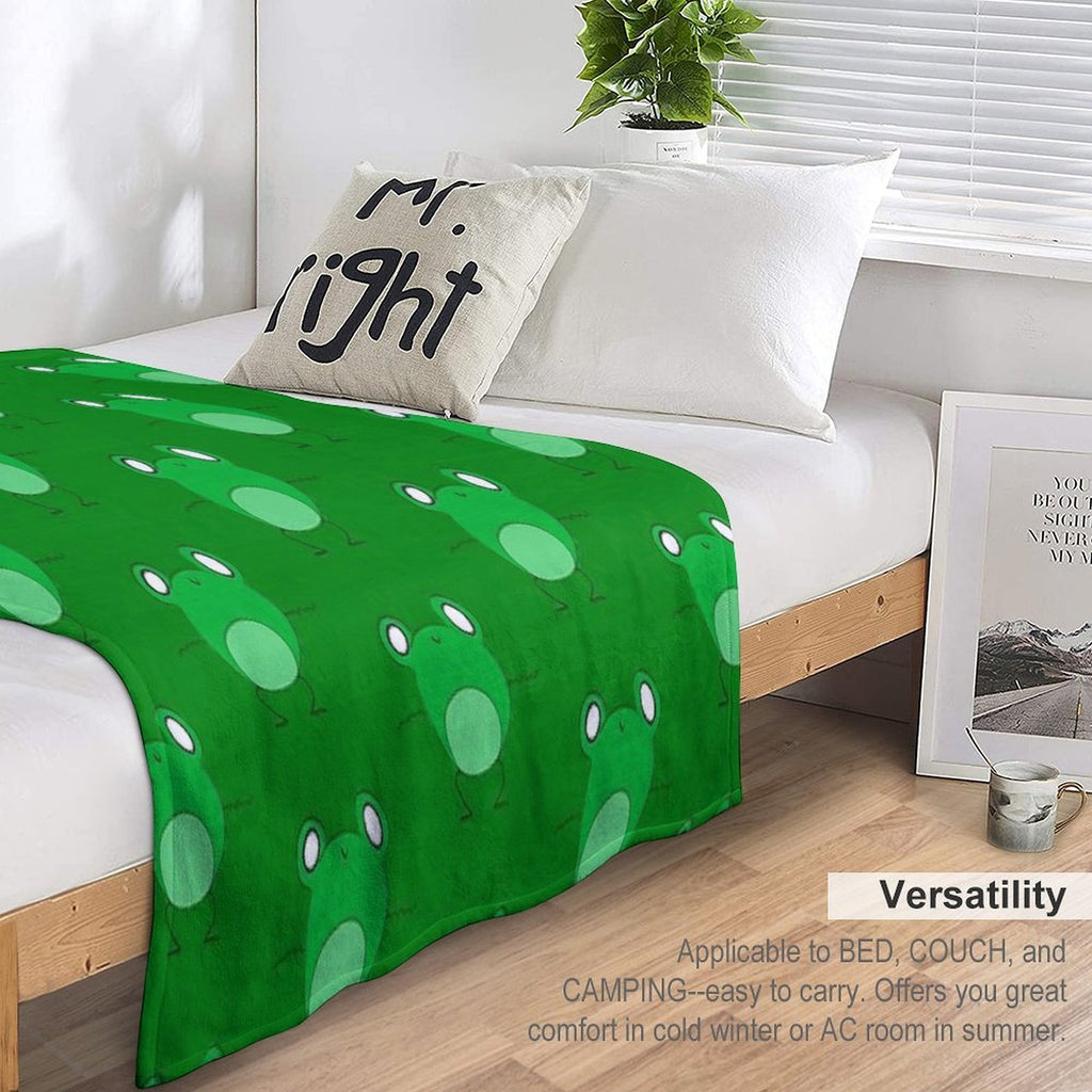 Frog Dancing Eco-conscious Throw Blanket