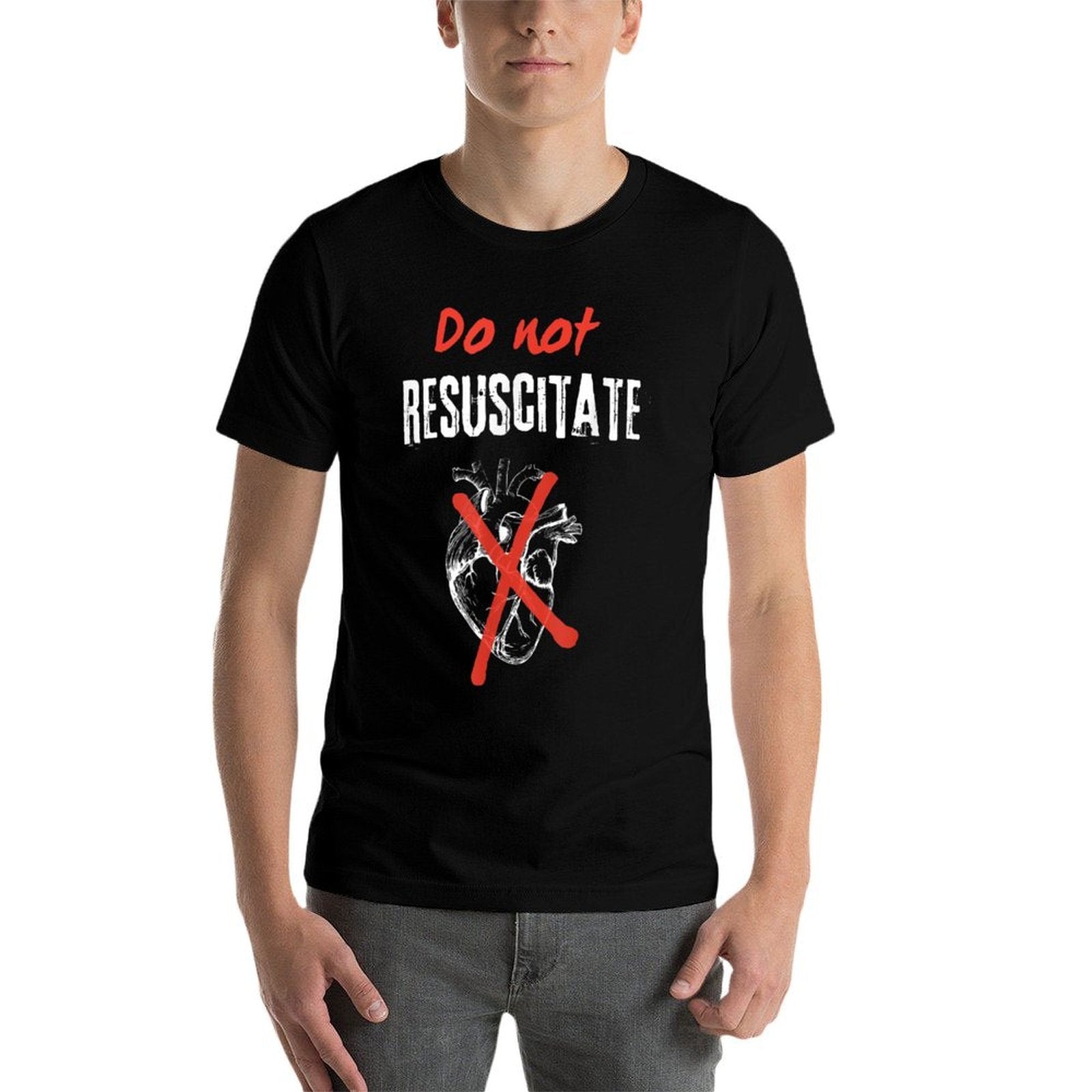 Funny Meme Do Not Resuscitate Teess Womens Joke Tees Comfortable T-Shirt