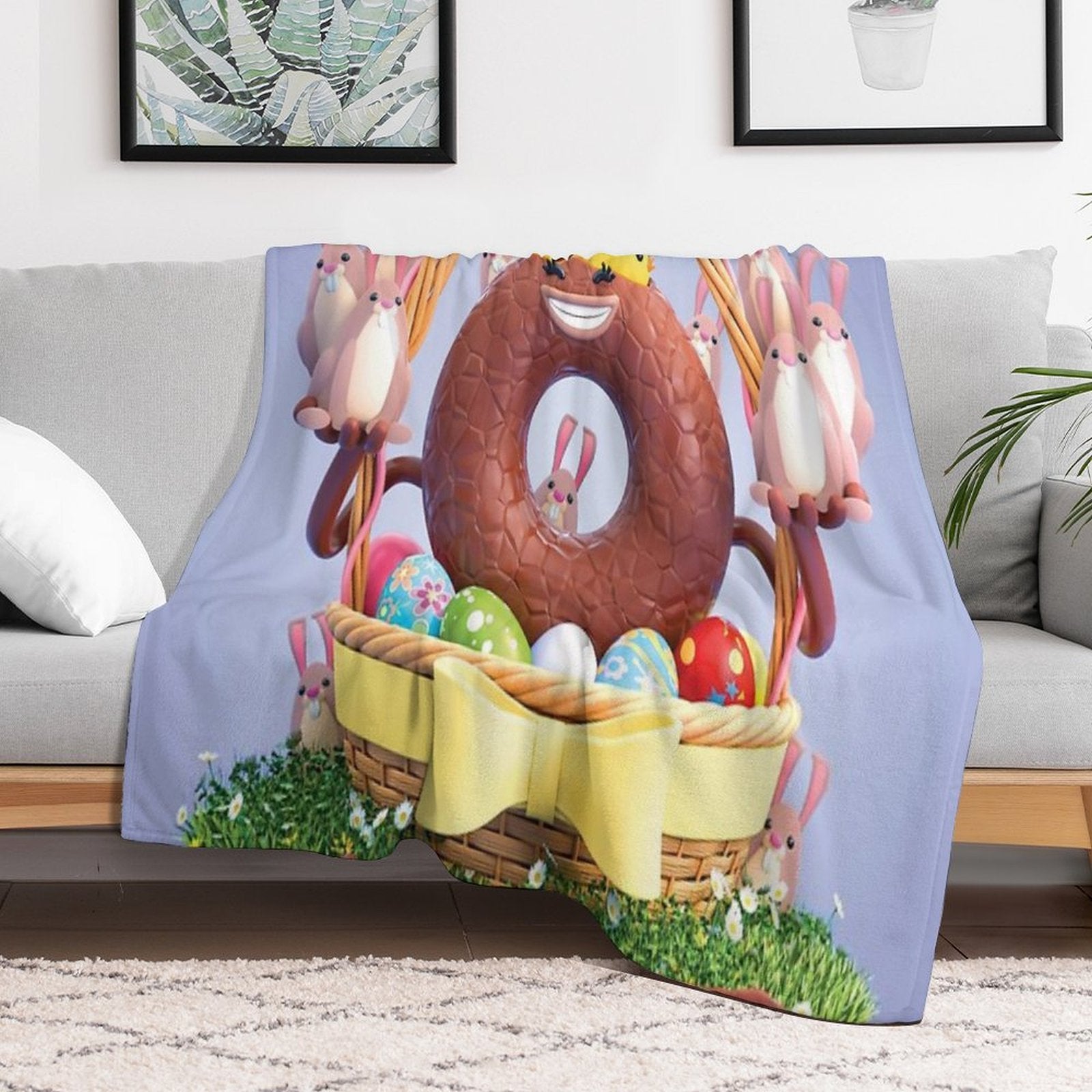 Daisy Donut Indulges Quick-dry Throw Blanket