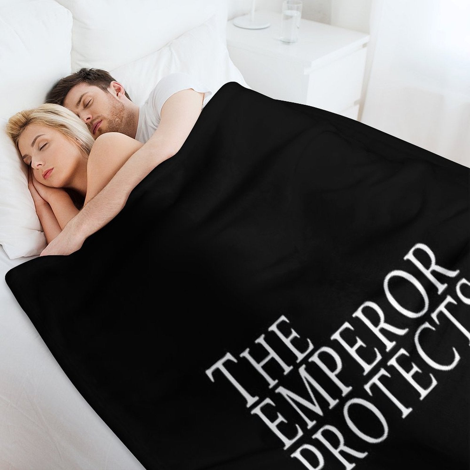 The Emperor Protects All-season Throw Blanket