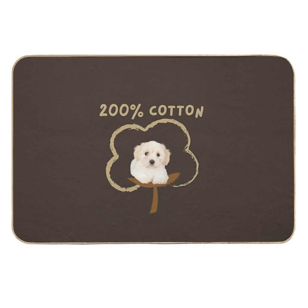 200 Cotton - Cute Funny Gift for Coton De Tulear Owners - Birthday Gift for Mothers Day, Fathers Day, Christmas, Thanksgiving F  Multi-Purpose Bath Mat