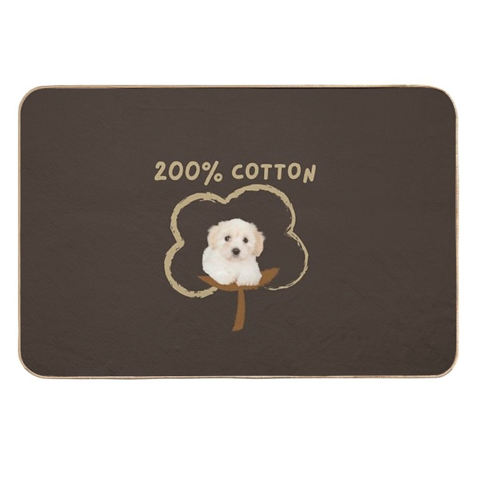 200 Cotton - Cute Funny Gift for Coton De Tulear Owners - Birthday Gift for Mothers Day, Fathers Day, Christmas, Thanksgiving F  Multi-Purpose Bath Mat