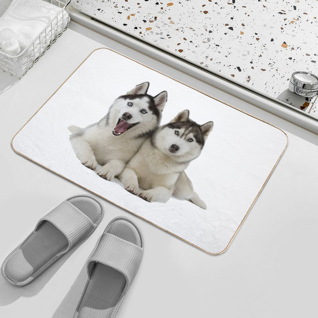 Huskies!  Multi-Purpose Bath Mat