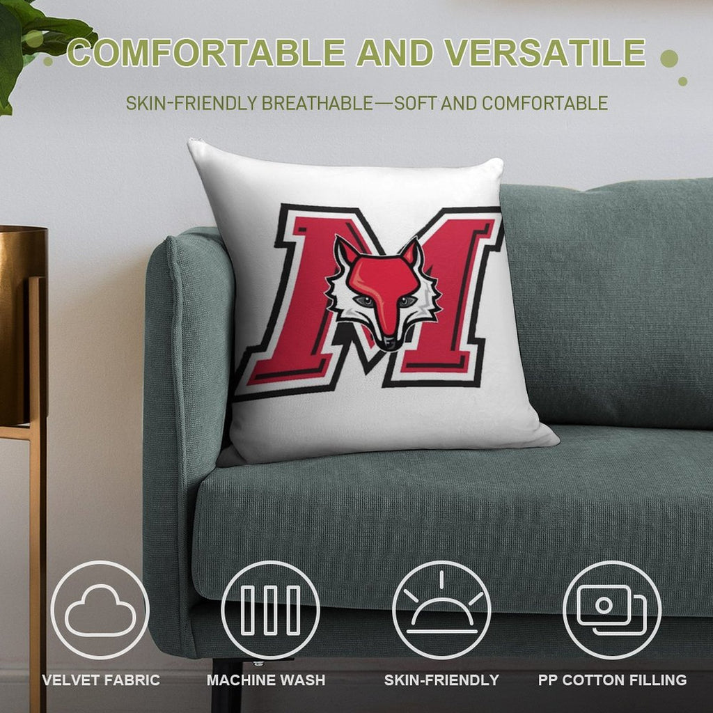 Marist Logo Soft Gift Ready Throw Pillow