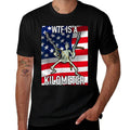WTF Is A Kilometer July 4th Skeleton Funny Cringey USA Meme  Ribbed Collar T-Shirt