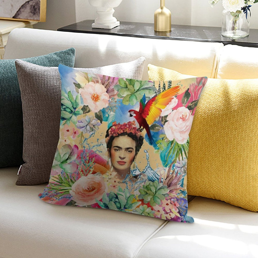 Frida Kahlo Soft Skin-Friendly Throw Pillow