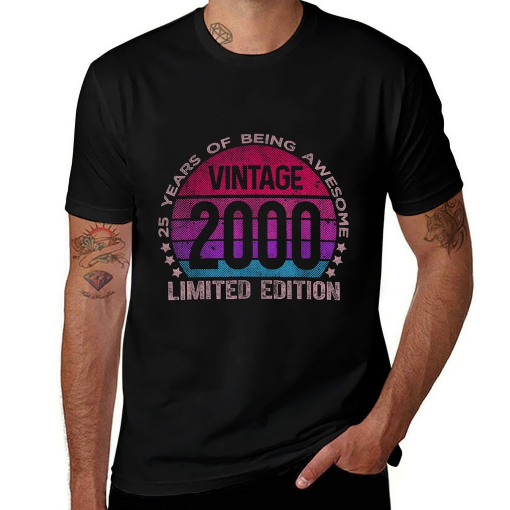 25 Year Old Gifts Limited Edition Vintage 25th Birthday Girl  Polyester Blend T-Shirt