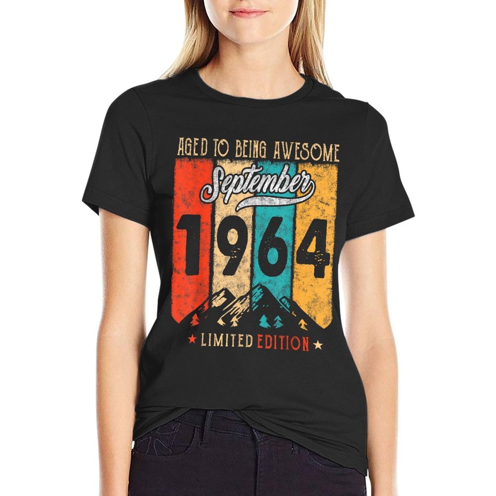 60 Years Old Vintage September 1964 Funny 60th Birthday  Relaxed-fit T-Shirt