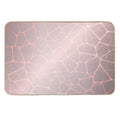 Rose Gold Abstract Shapes  Easy To Clean Bath Mat