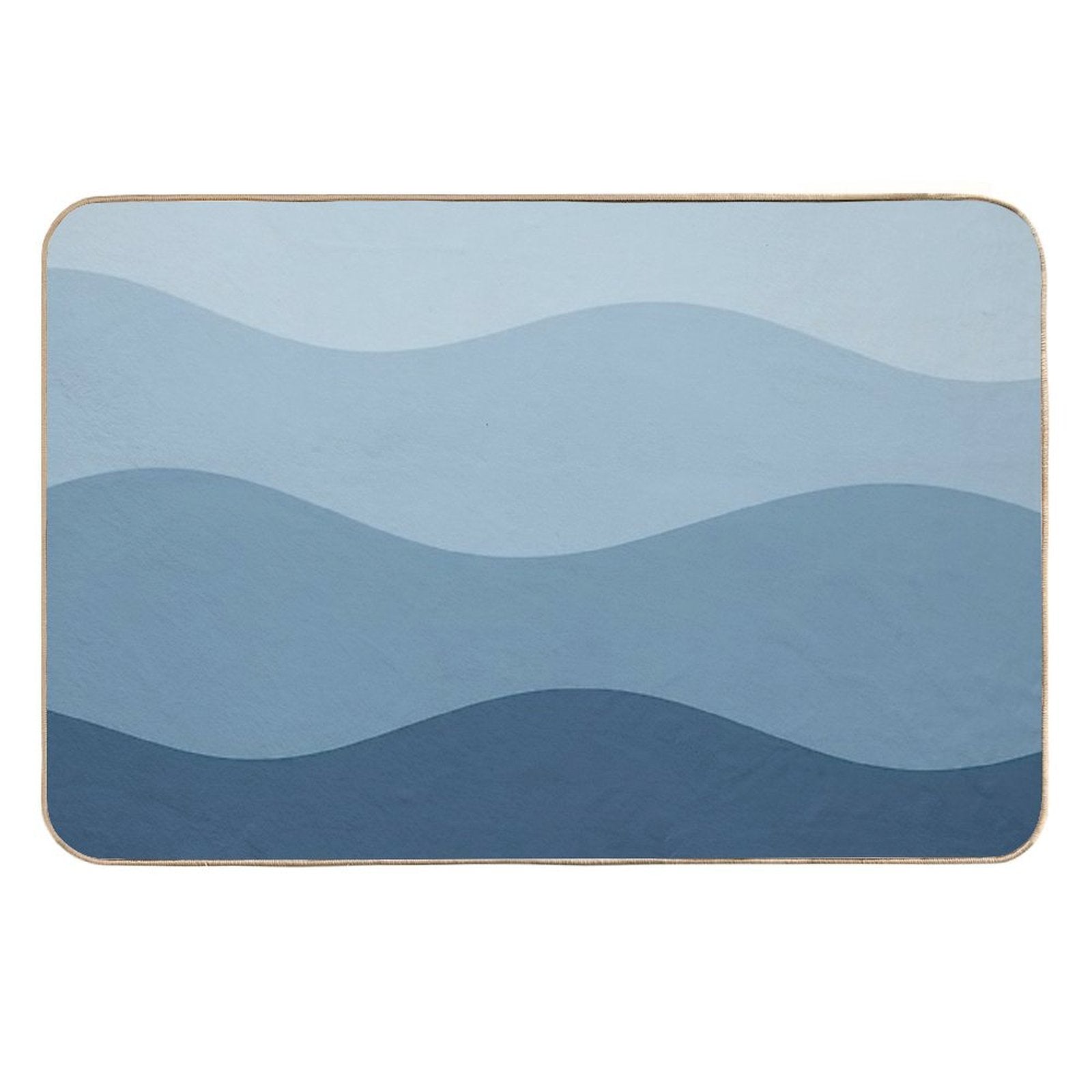 Blue Waves  Repositionable Bath Mat
