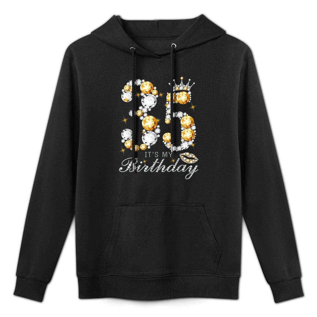 It's My 35th Birthday Queen 35 Years Old Shoes Crown Diamond Relaxed Fit Hoodie