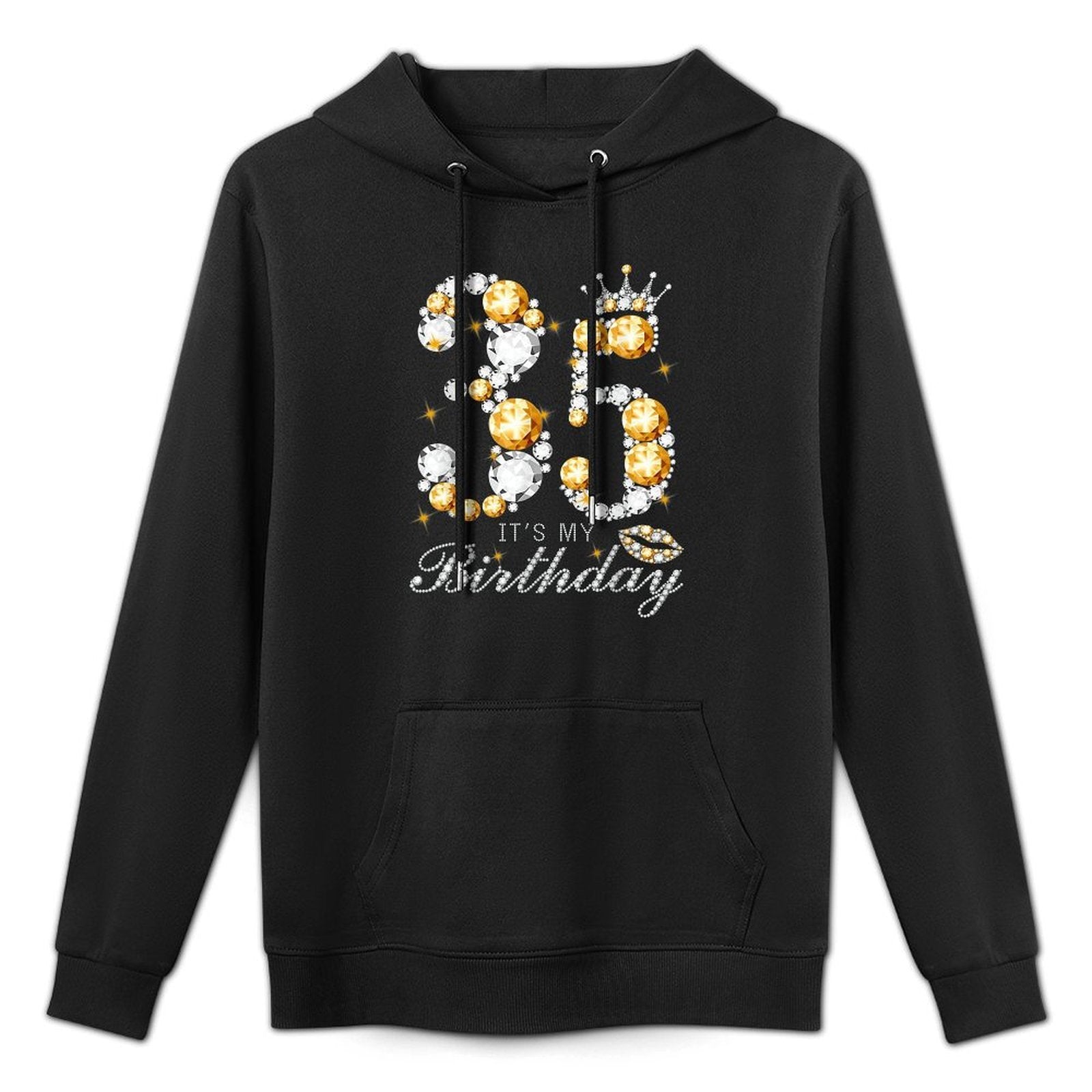It's My 35th Birthday Queen 35 Years Old Shoes Crown Diamond Relaxed Fit Hoodie
