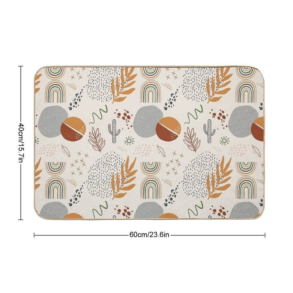 Fun Boho  Eco-Friendly Bath Mat